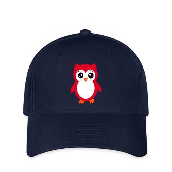Owl red - Flexfit Cap - navy - Front
