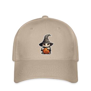 Halloween Hexenhäschen - Flexfit Cap - Khaki - Vorne