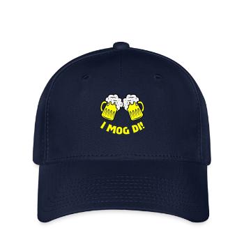 bier i mog di - Flexfit Cap - Navy - Vorne