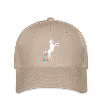 Unicorn Poop - Flexfit Cap - Khaki - Vorne