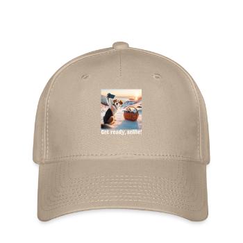 Prépare-toi, selfie-4 - Casquette Flexfit - kaki - Devant
