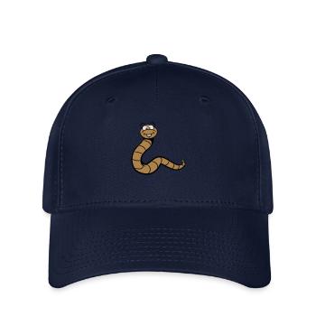 Worm funny - Flexfit Cap - navy - Front