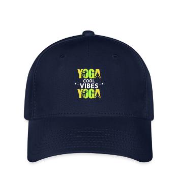 yoga méditation - Casquette Flexfit - marine - Devant