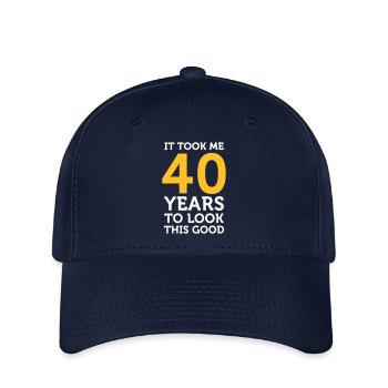 Es dauerte 40 Jahre, um so gut zu schauen! - Flexfit Cap - Navy - Vorne