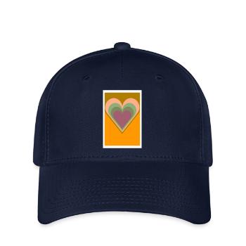 Heart 3 Poster - Flexfit Cap - navy - Front