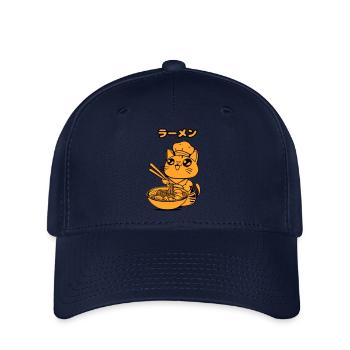 Manga Cat Ramen - Flexfit Cap - navy - Front