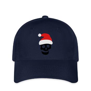 Crâne de Noël - Casquette Flexfit - marine - Devant