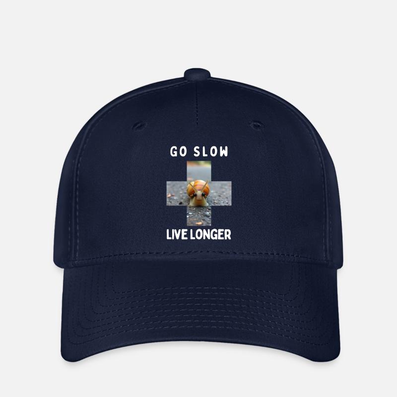 Gehen Sie langsam vor - Flexfit Cap - Navy