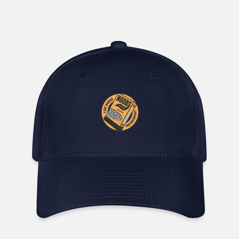 n00b Breakfast - Flexfit Cap - navy
