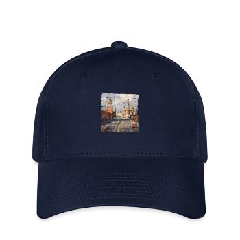 Place Rouge à Moscou - Casquette Flexfit - marine - Devant