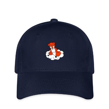 Renard sur les nuages Fatigué Confus Hébété Fou - Casquette Flexfit - marine - Devant