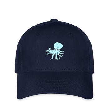 Oktopus Kraken Tintenfisch Kopffüßer Böser Blick - Flexfit Cap - Navy - Vorne