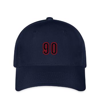 90 Zahl Jahre Trikot - Flexfit Cap - Navy - Vorne