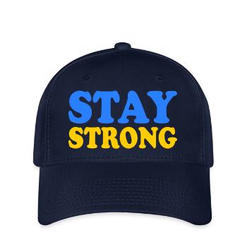Stay strong - Casquette Flexfit - marine - Devant