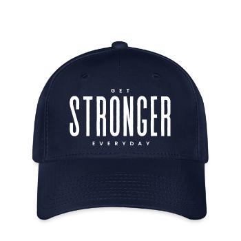 Get Stronger - Flexfit Cap - Navy - Vorne