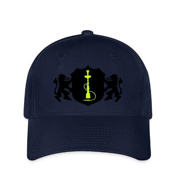 shisha symbol wappen - Flexfit Cap - Navy - Vorne