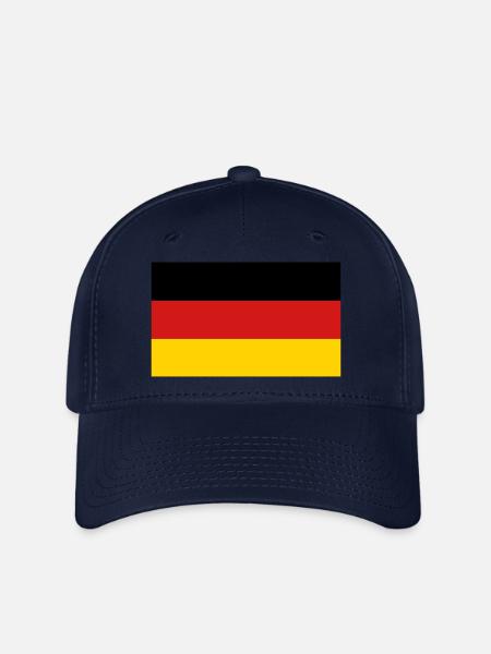 Fahne Flagge Deutschland - Flexfit Cap - Navy