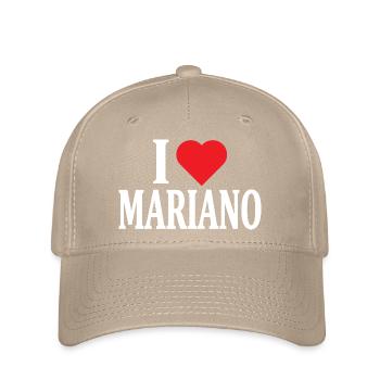t-shirt J’aime Mariano t-shirt idée cadeau - Casquette Flexfit - kaki - Devant