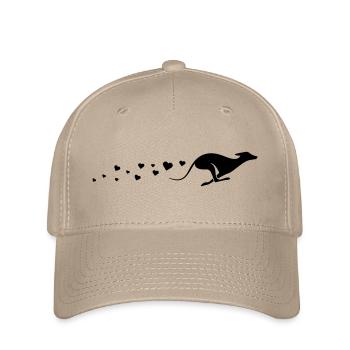 Windhund Liebe – Sighthound Love - Flexfit Cap - Khaki - Vorne