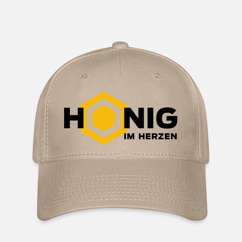 Honig im Herzen - Flexfit Cap - Khaki