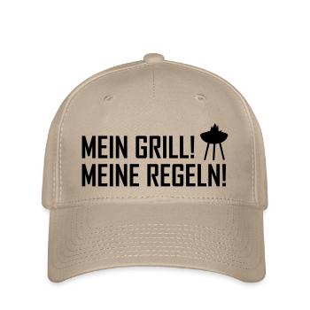 mein grill meine regeln - Flexfit Cap - Khaki - Vorne
