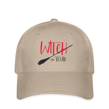 Logo de la Sorcière en tournée - Casquette Flexfit - kaki - Devant
