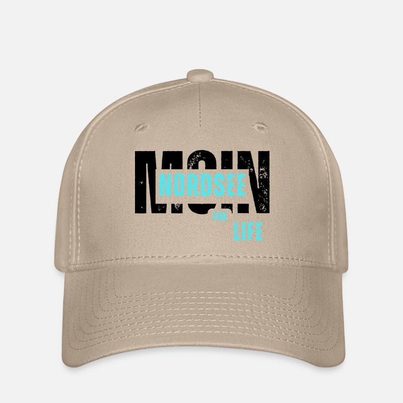 Nordsee for Life - Moin - Maritim - Flexfit Cap - Khaki
