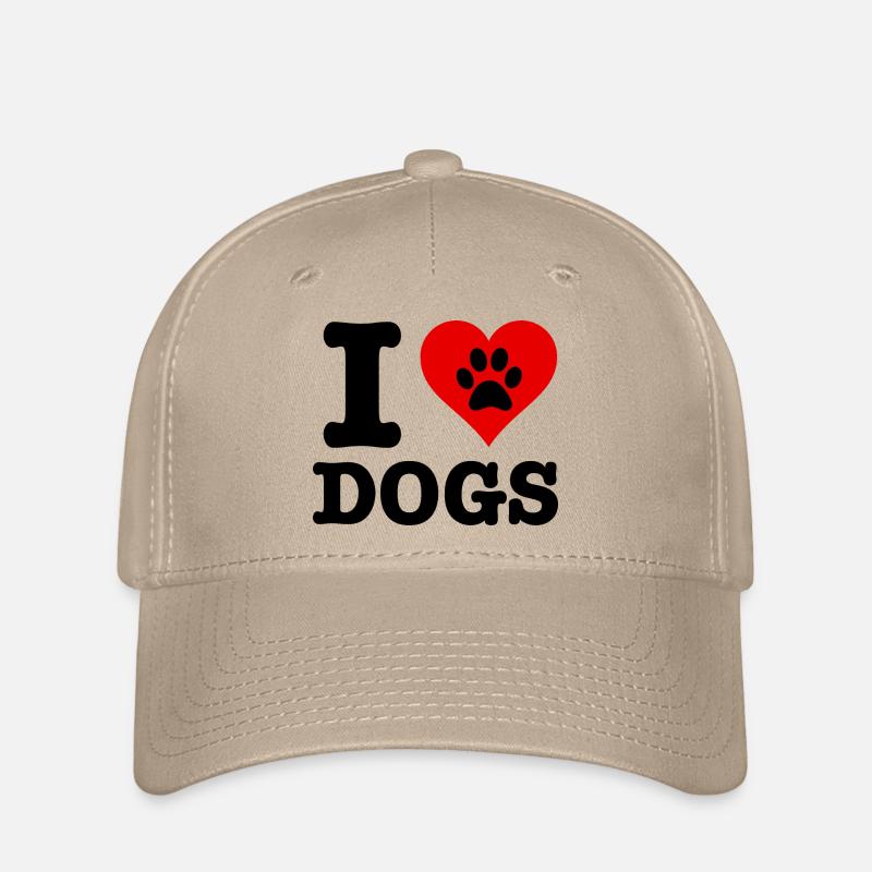 ICH LIEBE HUNDE! - Flexfit Cap - Khaki