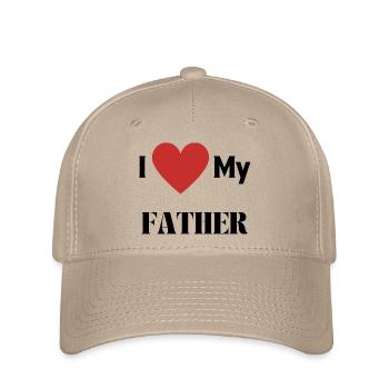 J’AIME MON PÈRE - Casquette Flexfit - kaki - Devant