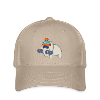 Snowboard - Flexfit Cap - Khaki - Vorne