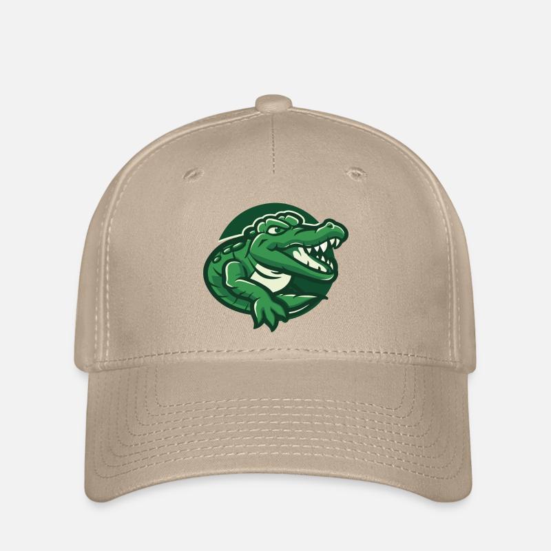 Hans le crocodile - Casquette Flexfit - kaki