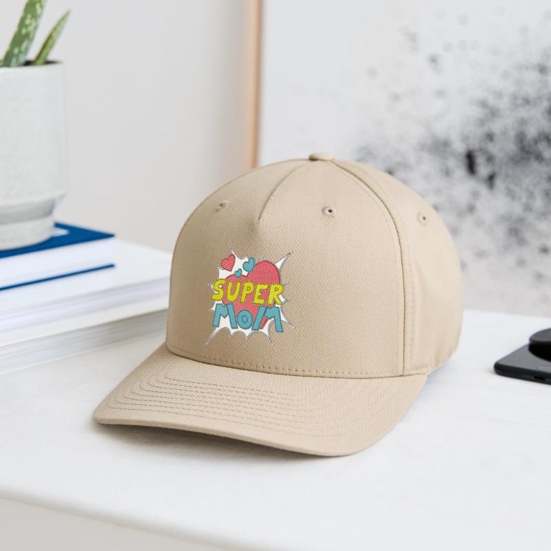 Muttertag supermom Super Mom beste Mutter Comic Flexfit Cap