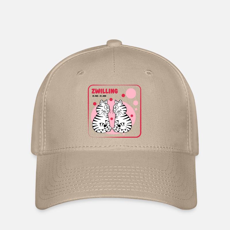 Zodiac sign Gemini - Flexfit Cap - khaki