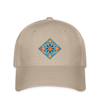 Floral Geometry - Flexfit Cap - khaki - Front