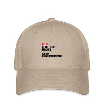 S’il vous plaît, ne prenez pas de photos, je suis en congé maladie - Casquette Flexfit - kaki - Devant