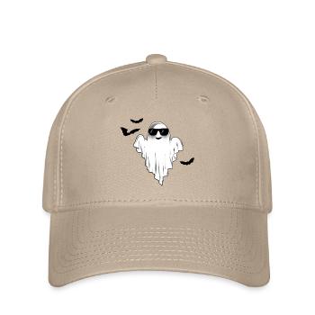 Doux ! Lunettes de soleil et chauves-souris Halloween - Casquette Flexfit - kaki - Devant
