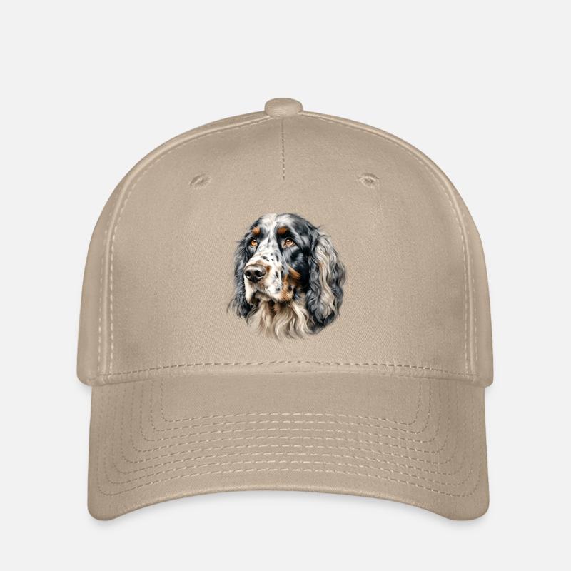 Setter Portrait - Painted - Flexfit Cap - khaki