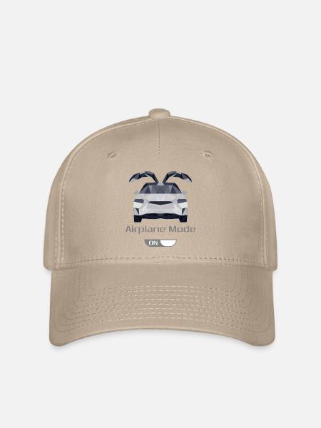 Low Poly Auto im Flugmodus - Flexfit Cap - Khaki