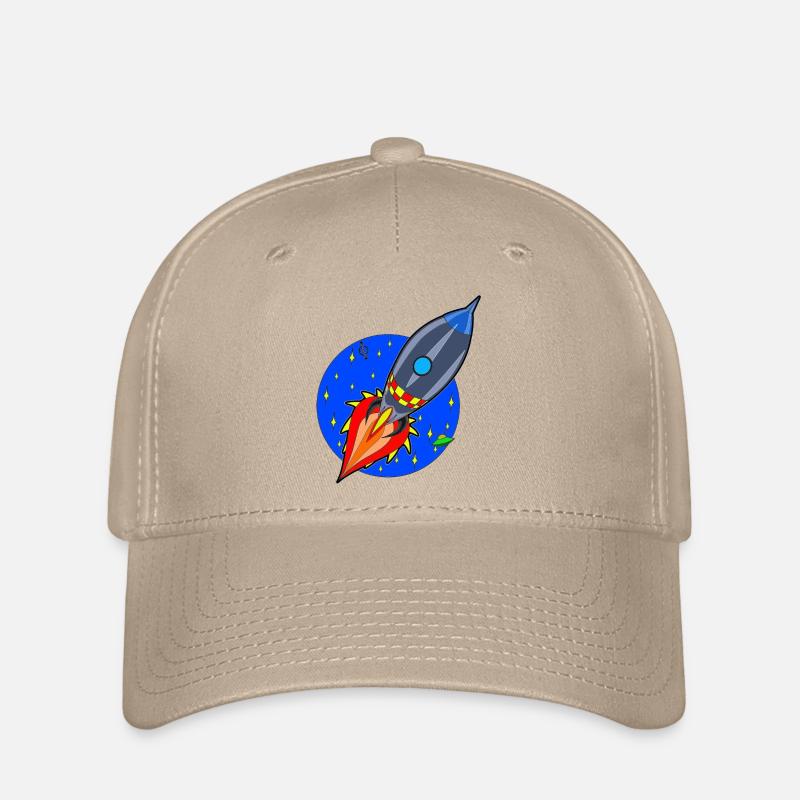 Funny Little Rocket - Flexfit Cap - Khaki