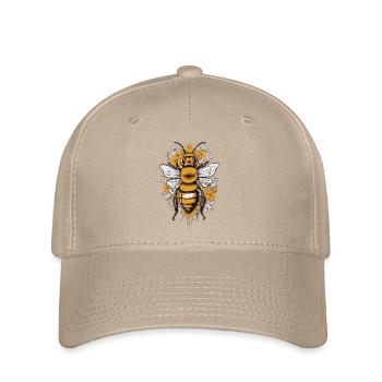 Hobby Beekeeper Bees Aesthetics Honey Love Design - Flexfit Cap - khaki - Front