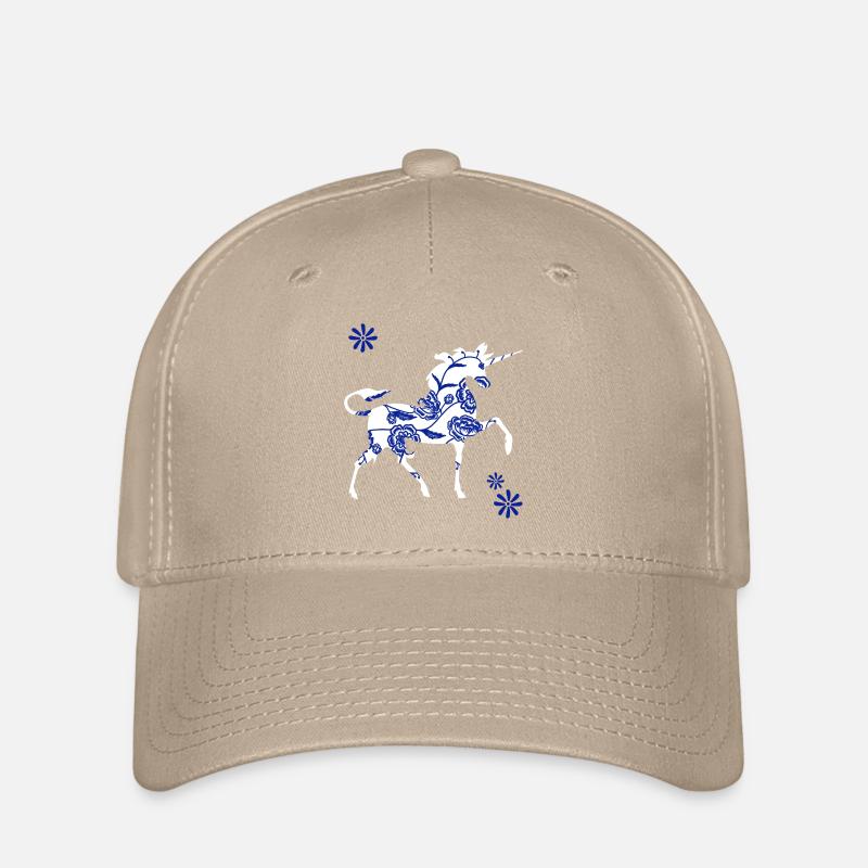 Chinoisery Einhorn - Flexfit Cap - Khaki
