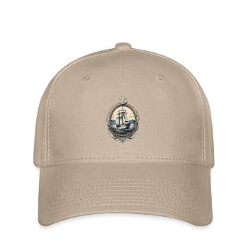 Entdecke Die Freiheit Auf Hoher See - Flexfit Cap - Khaki - Vorne