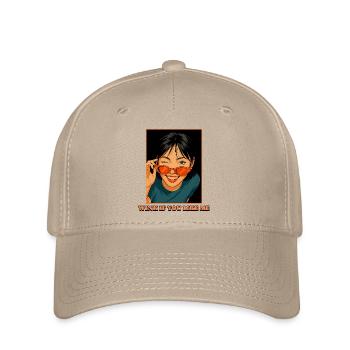 Wink If You Like Me - Flexfit Cap - Khaki - Vorne