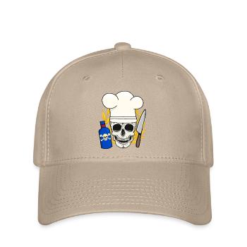 Gift Horror Küche Halloween Koch - Flexfit Cap - Khaki - Vorne
