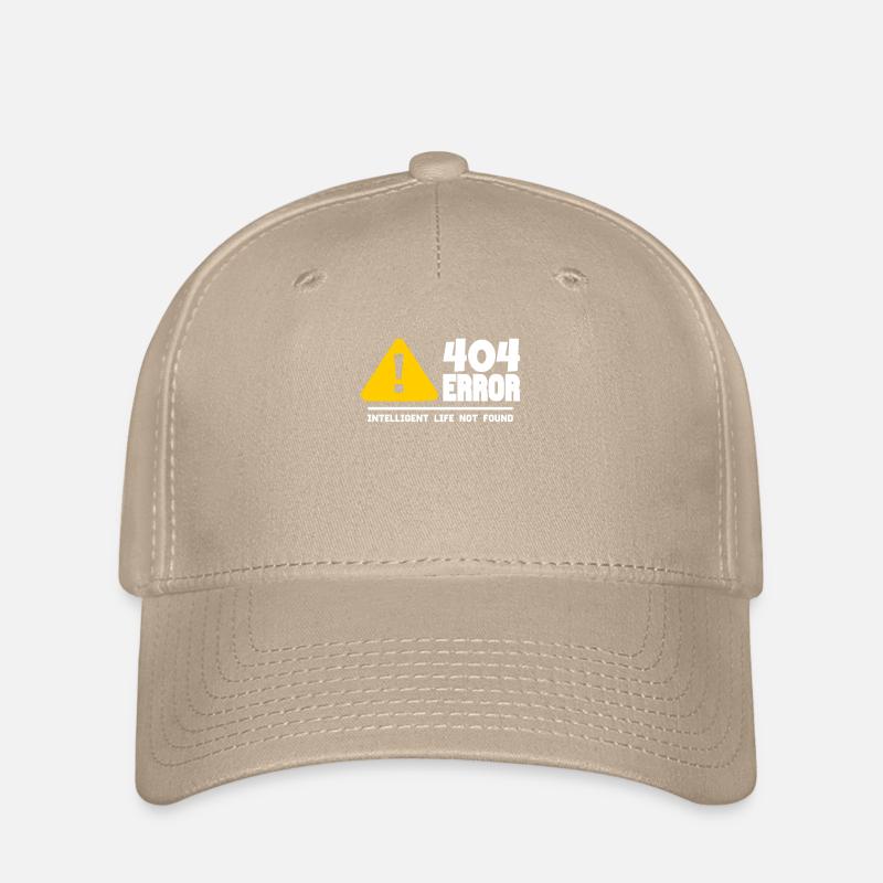 Computer and programmer geek. 404 Errors - Flexfit Cap - khaki
