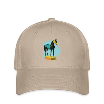 Pferd - Flexfit Cap - Khaki - Vorne