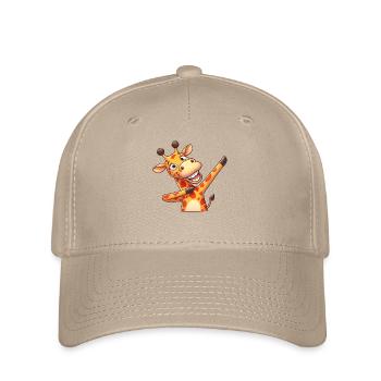 Cool Girafe Dabbing Dab Dance - Casquette Flexfit - kaki - Devant