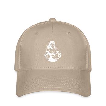 Frau Muskeln Bodybuilding Fitness - Flexfit Cap - Khaki - Vorne