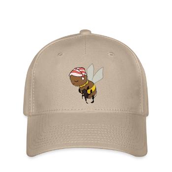 Baby-Hummel schlafend - Flexfit Cap - Khaki - Vorne