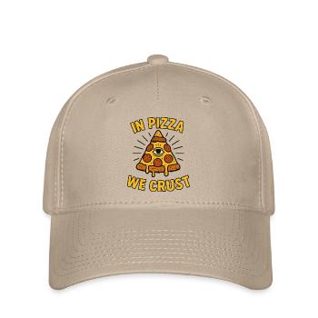 Dans la pizza on croûte - Casquette Flexfit - kaki - Devant